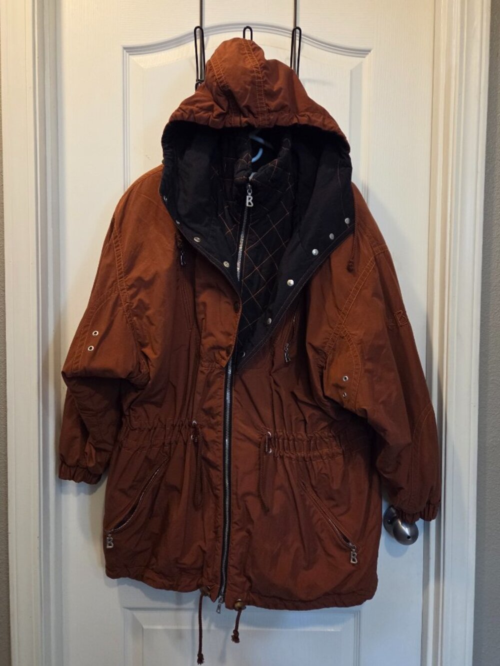 Bogner Vintage Rust Layerlite Ski Jacket Parka Women's 14 RARE USA - Picture 2 of 16